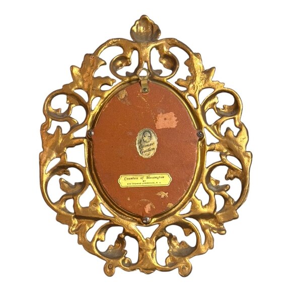 Vintage CAMEO CREATION Countess Of Blessington Grosvenor By Sir Thomas Lawrence - Picture 3 of 6